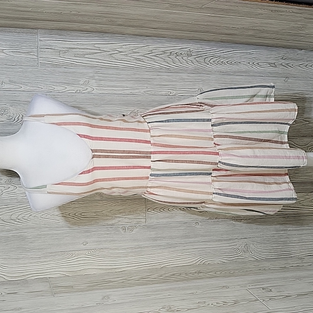 American Eagle Striped Halter Dress, Women's Large
